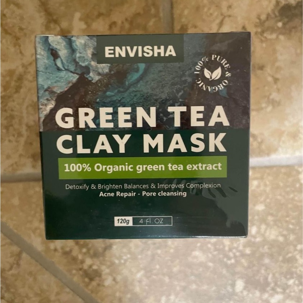 Green tea clay mask